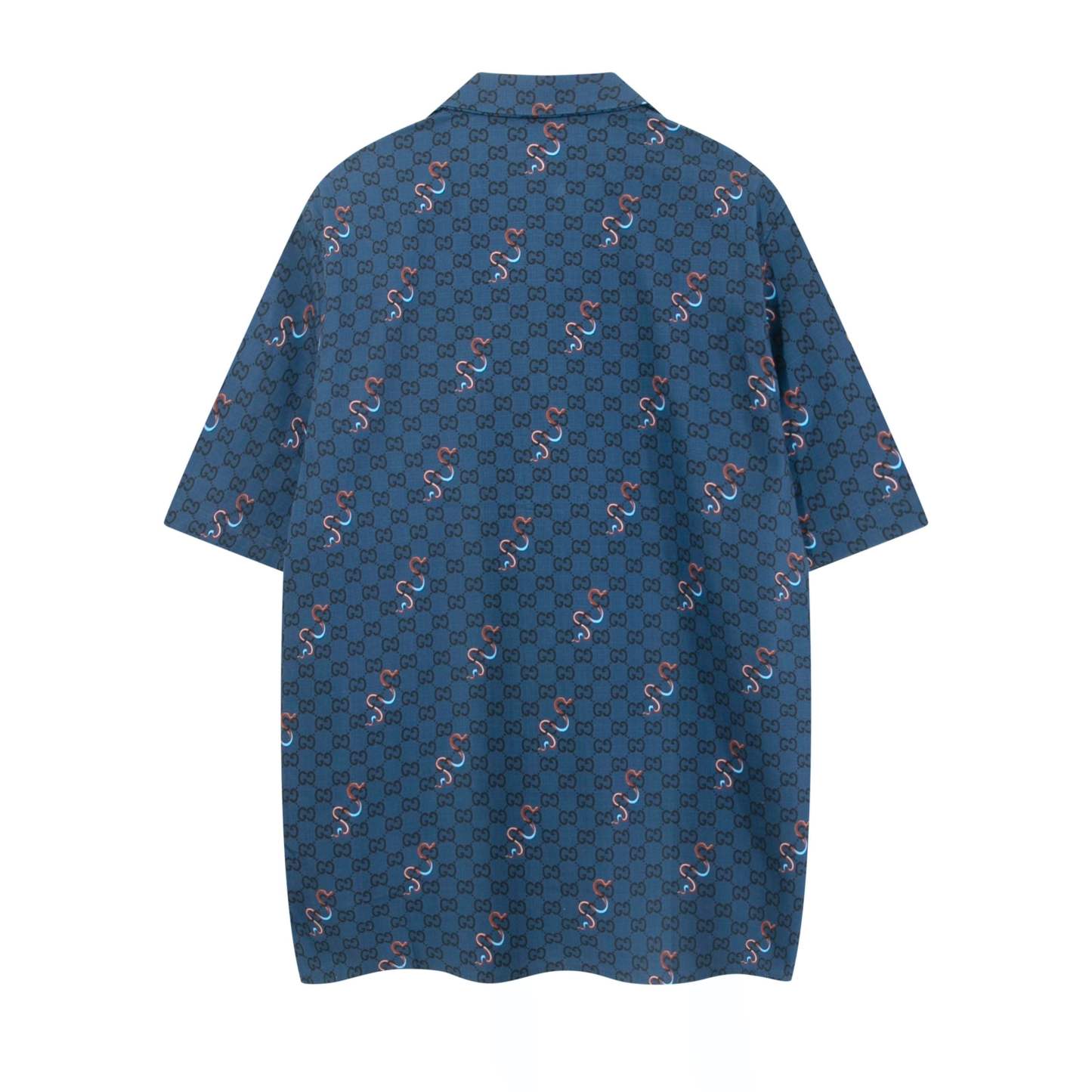 グッチ「Gucci」グッチ オールオーバーロゴ ショートスリーブシャツ / デニムシャツ