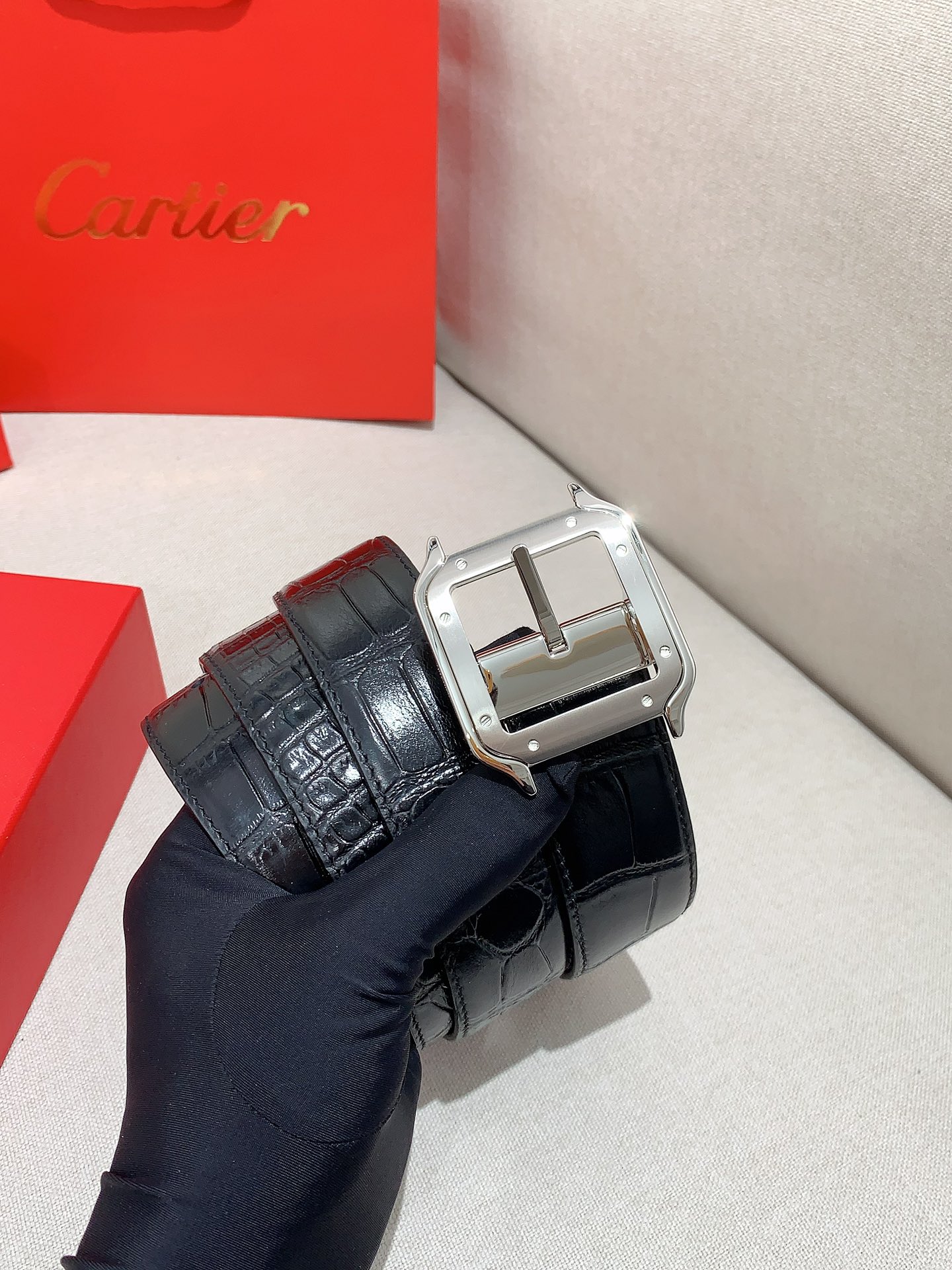 カルティエ「Cartier」サントス ドゥ バックル ベルト