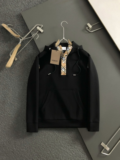 バーバリー「Burberry」バーバリー チェックフード スウェットシャツ / ロングスリーブ プルオーバー