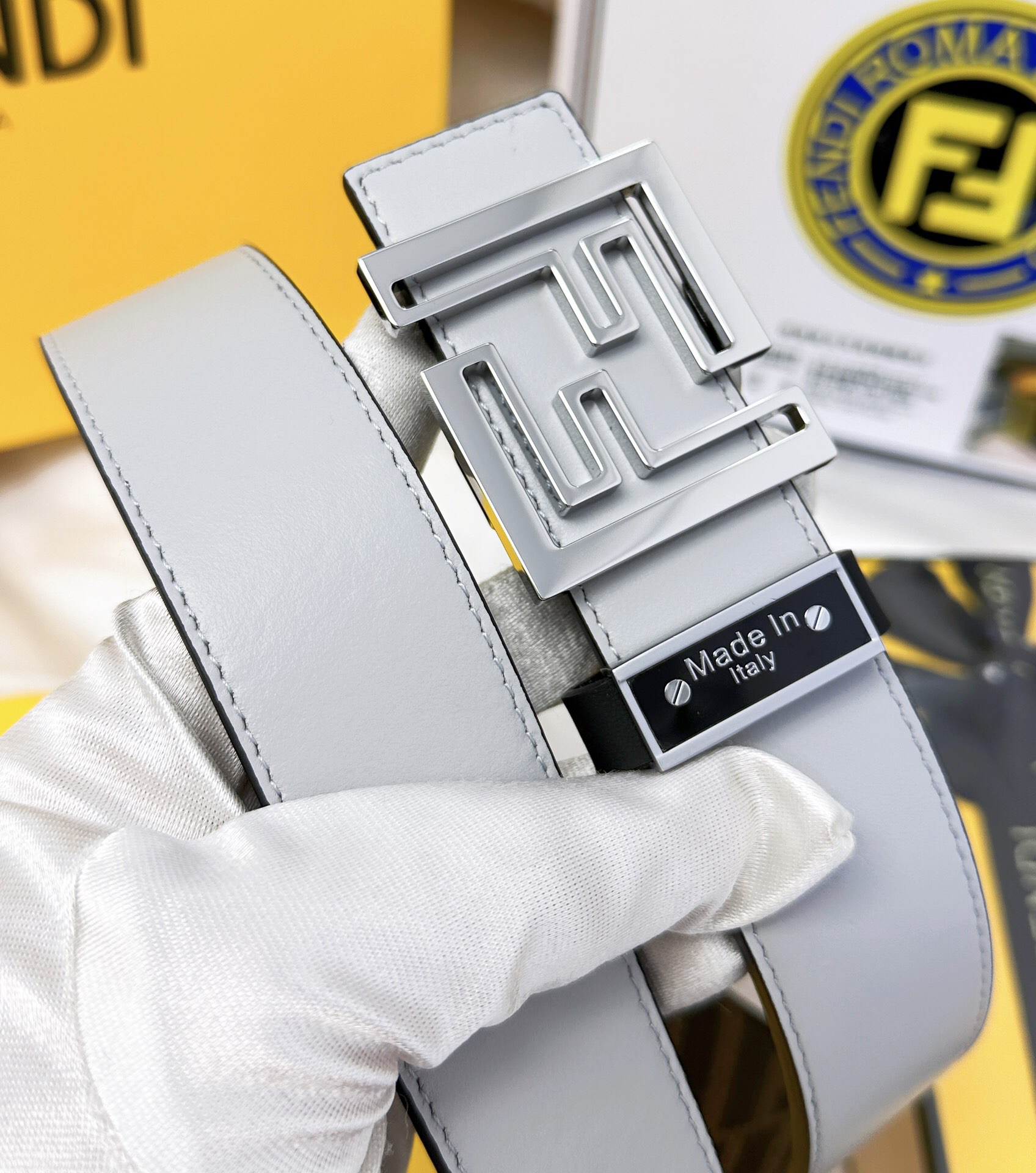 フェンディ「Fendi」FFベルト - リバーシブル フックベルト