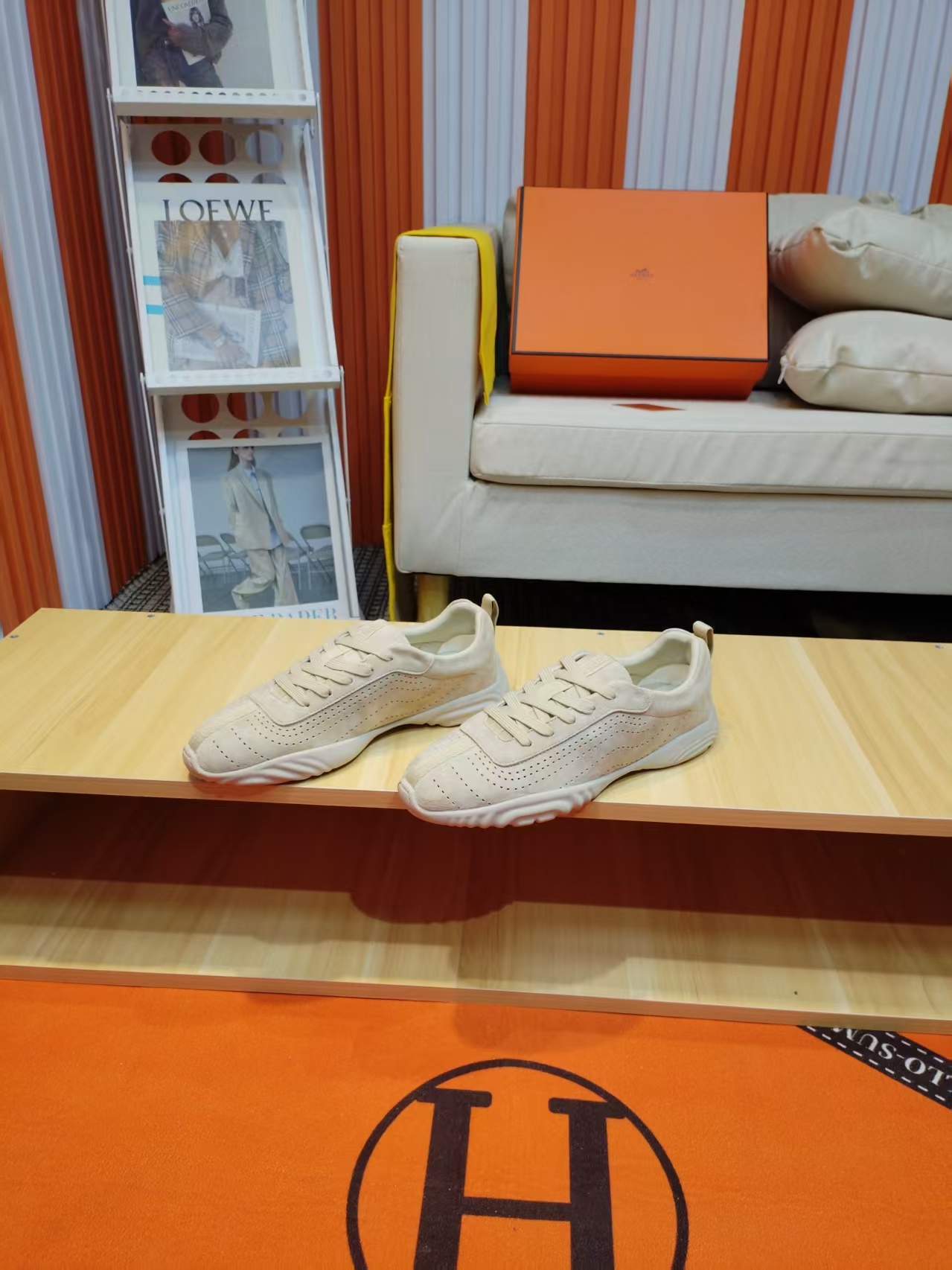 エルメス「Hermès」マスター レザースニーカー / カジュアルスニーカー