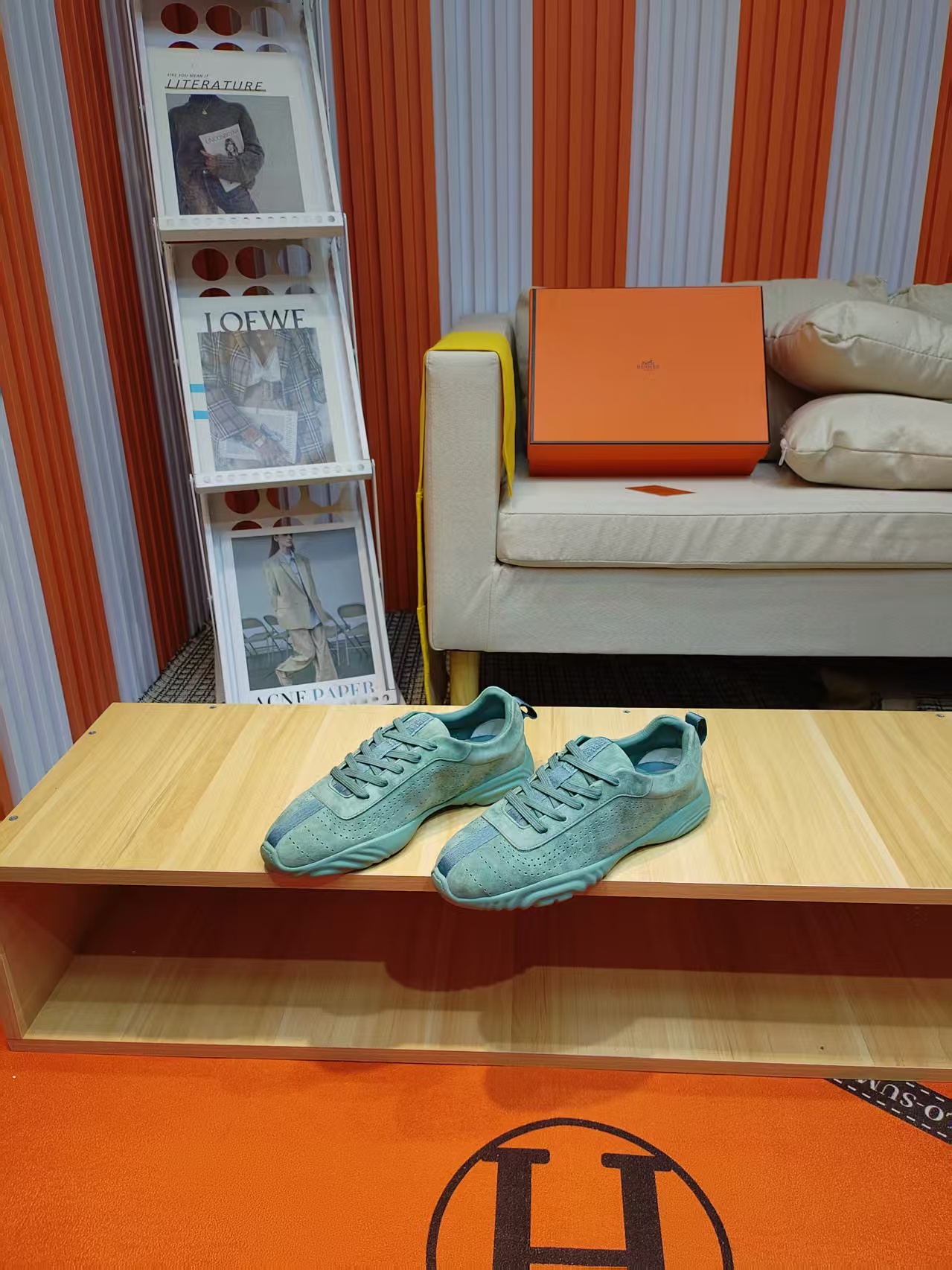 エルメス「Hermès」マスター レザースニーカー / カジュアルスニーカー