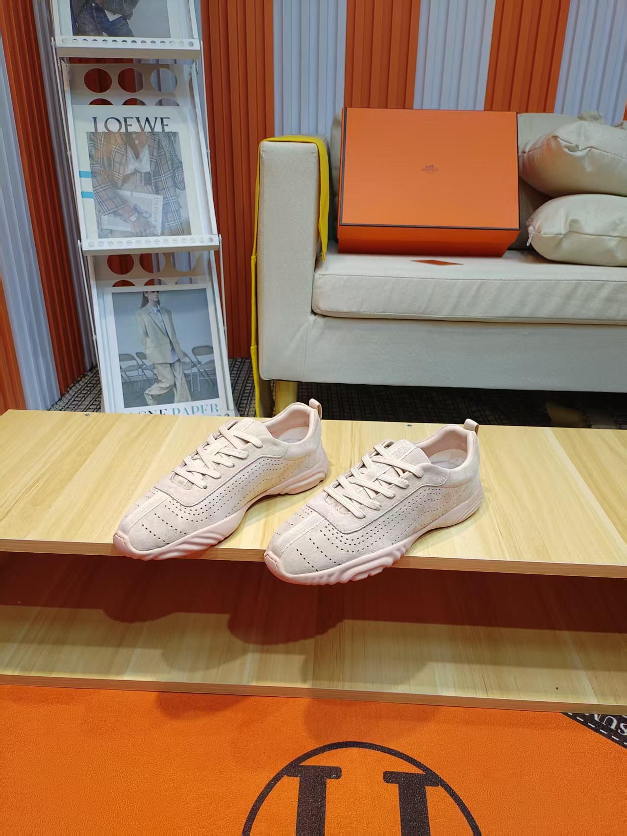 エルメス「Hermès」マスター レザースニーカー / カジュアルスニーカー