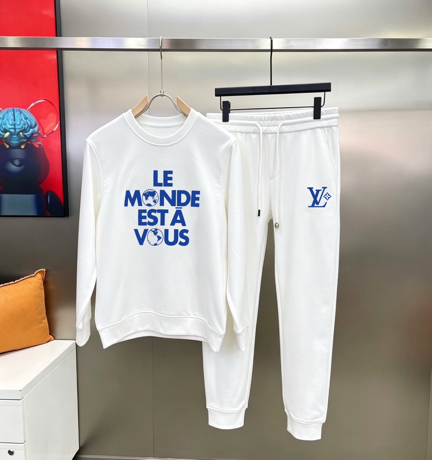 ルイ・ヴィトン「Louis Vuitton」ルイ・ヴィトン コットン スウェット セットアップ / トレーナー＆パンツ