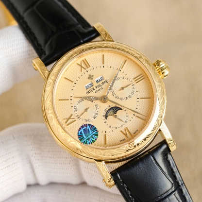 Patek Philippe パテック・フィリップ スタイル 満鑽 鍋蓋ガラス オートマティック / カスタムウォッチ