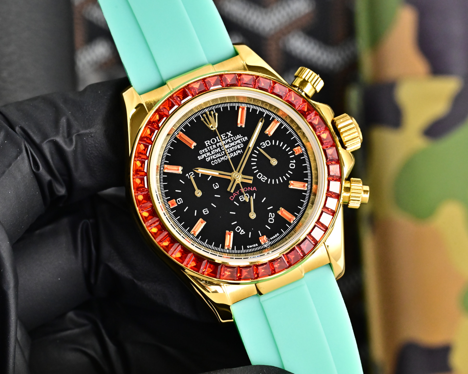 ROLEX  デイトナ スタイル クロノグラフ “サクラピンク” / カスタムウォッチ