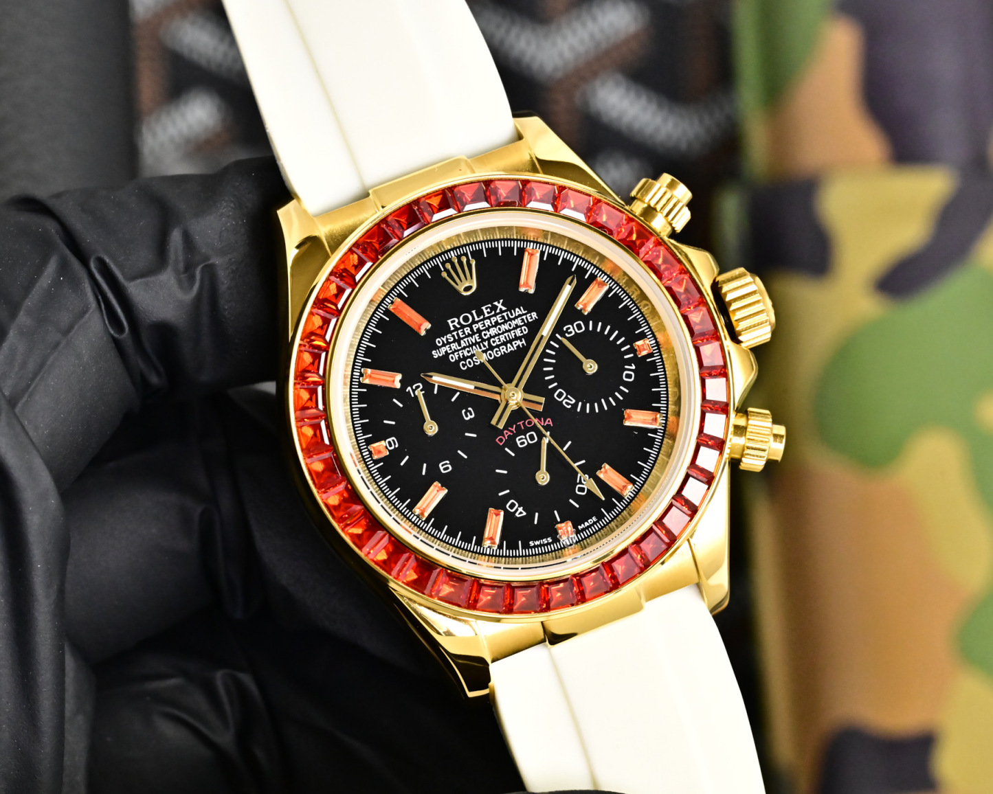 ROLEX  デイトナ スタイル クロノグラフ “サクラピンク” / カスタムウォッチ