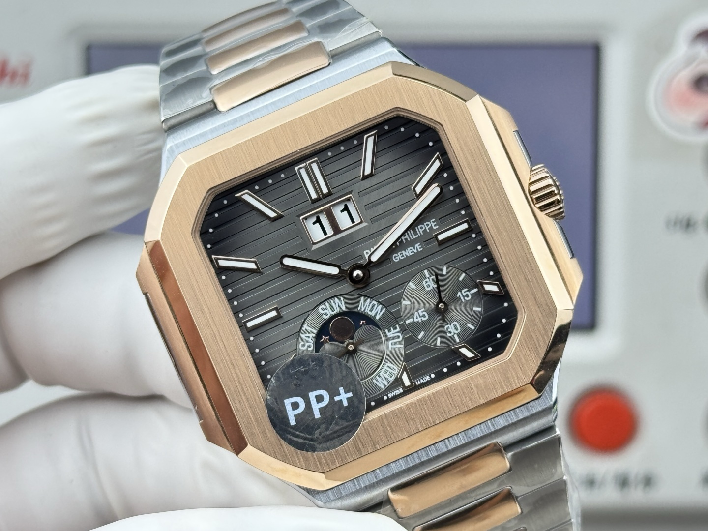 Patek Philippe パテック・フィリップ キュビトゥス スタイル グランドデイト・ムーンフェイズ / カスタムウォッチ