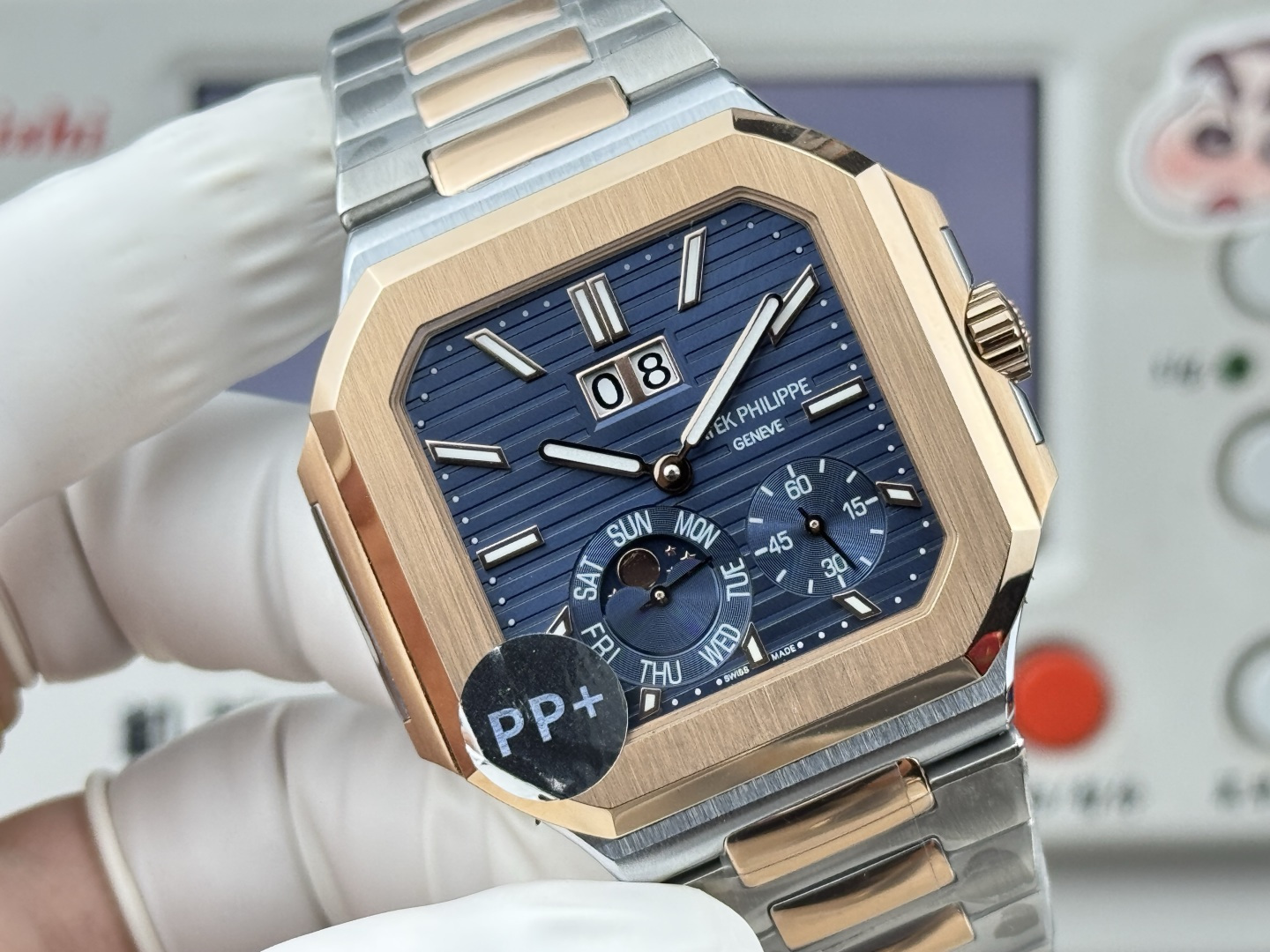 Patek Philippe パテック・フィリップ キュビトゥス スタイル グランドデイト・ムーンフェイズ / カスタムウォッチ