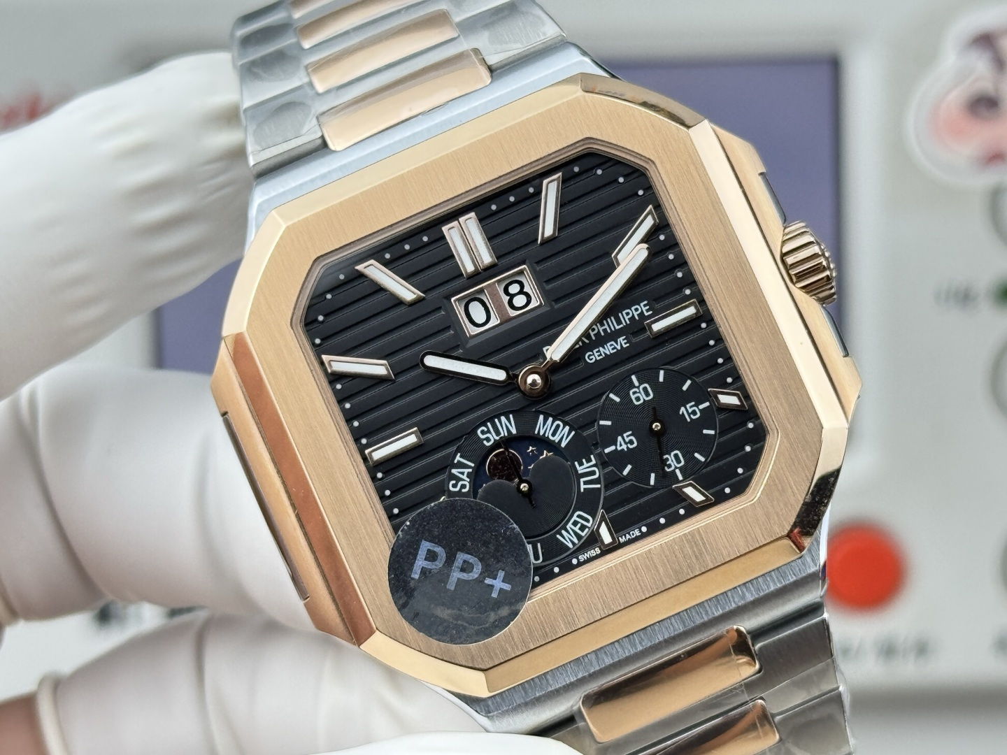 Patek Philippe パテック・フィリップ キュビトゥス スタイル グランドデイト・ムーンフェイズ / カスタムウォッチ