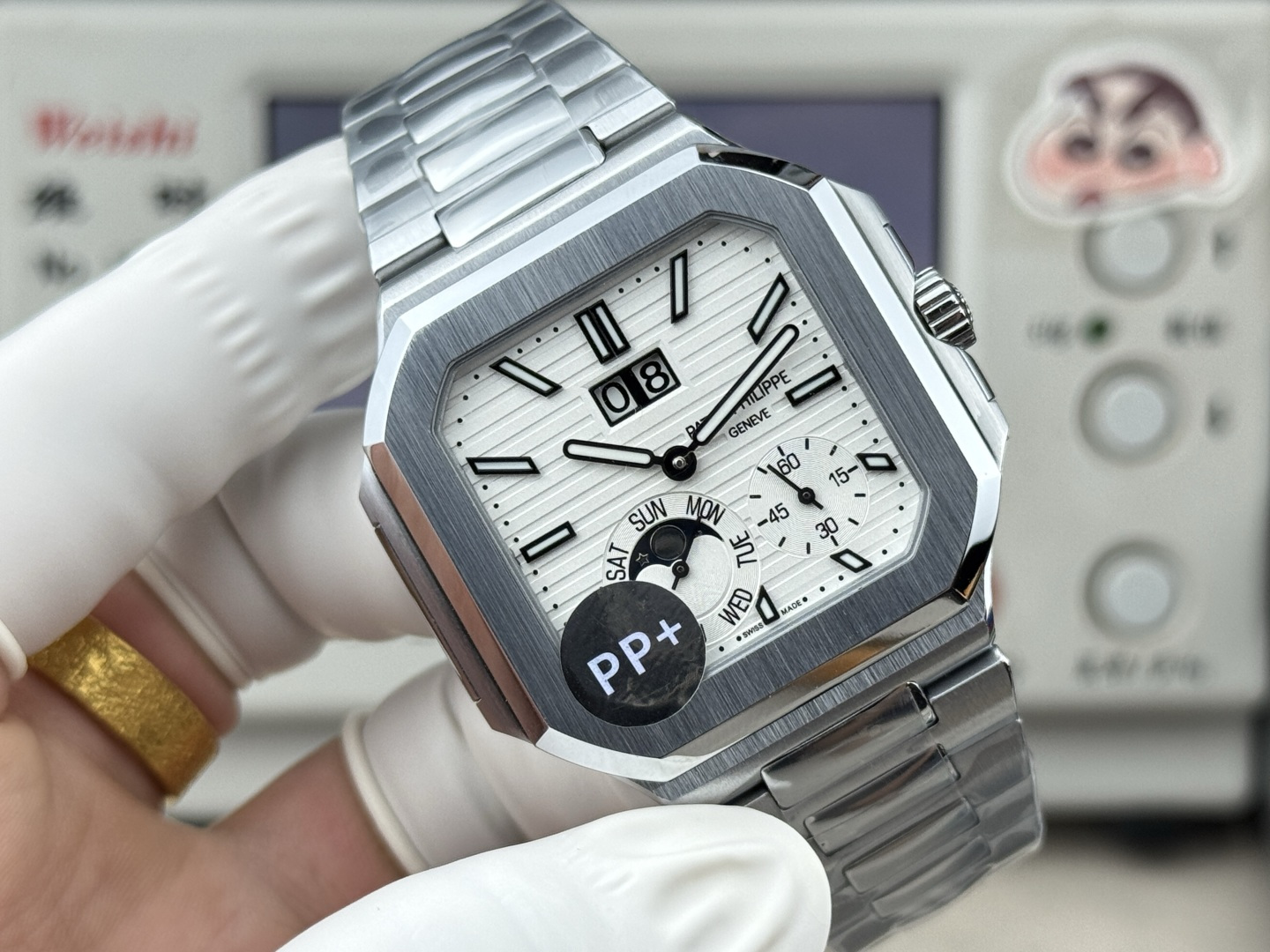 Patek Philippe パテック・フィリップ キュビトゥス スタイル グランドデイト・ムーンフェイズ / カスタムウォッチ
