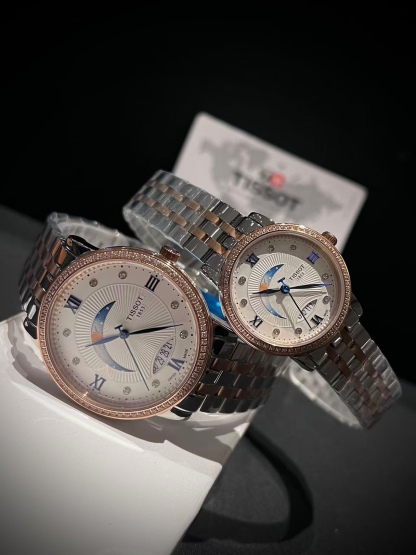 Tissot ティソ デジール ムーンフェイズ ローマ数字 / レディース＆メンズ クォーツ腕時計