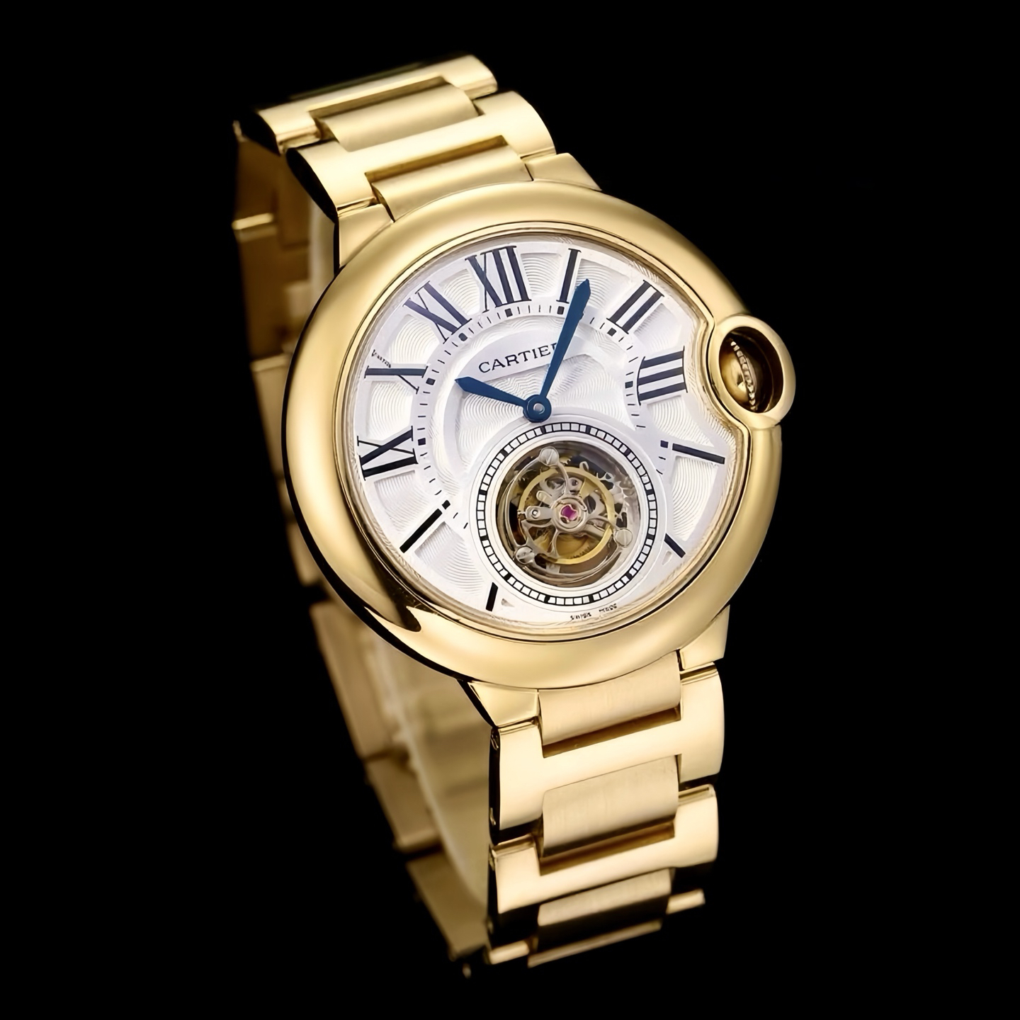 cartier カルティエ バロン ブルー トゥールビヨン / メンズ腕時計