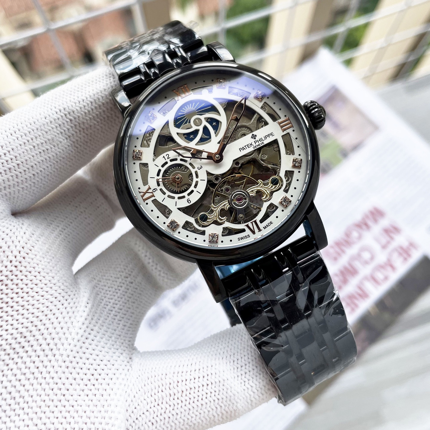 Patek Philippe パテック・フィリップ デザイン 八角形ケース メンズ オートマティック 腕時計