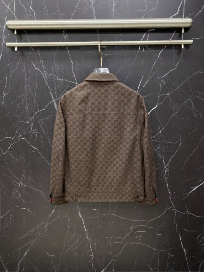 グッチ「Gucci」グッチ GGジャカード フリップカラー ワークジャケット / メンズ アウター