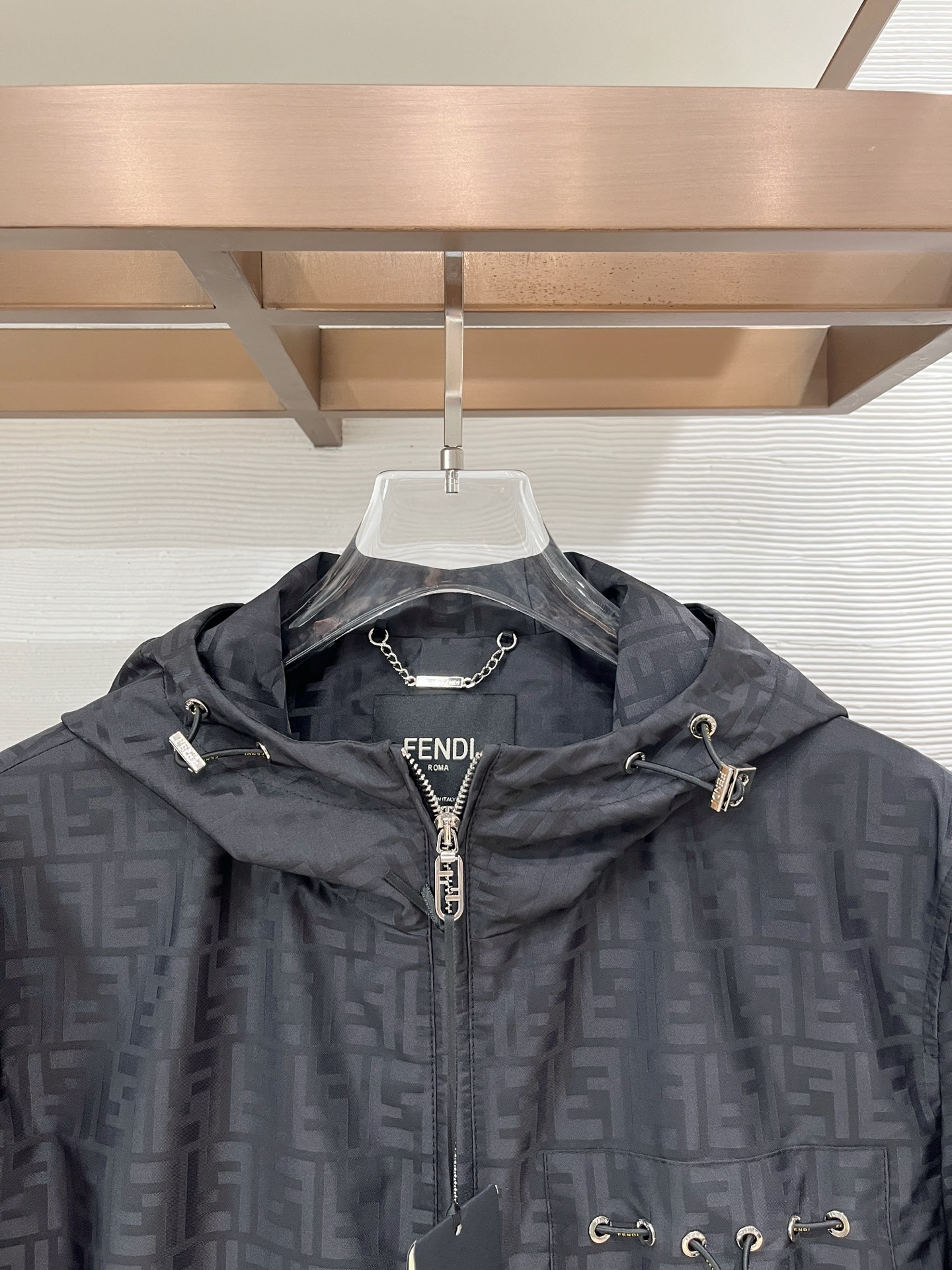 フェンディ「Fendi」フェンディ FFジャカード フーデッド ジャケット / メンズ ウィンドブレーカー