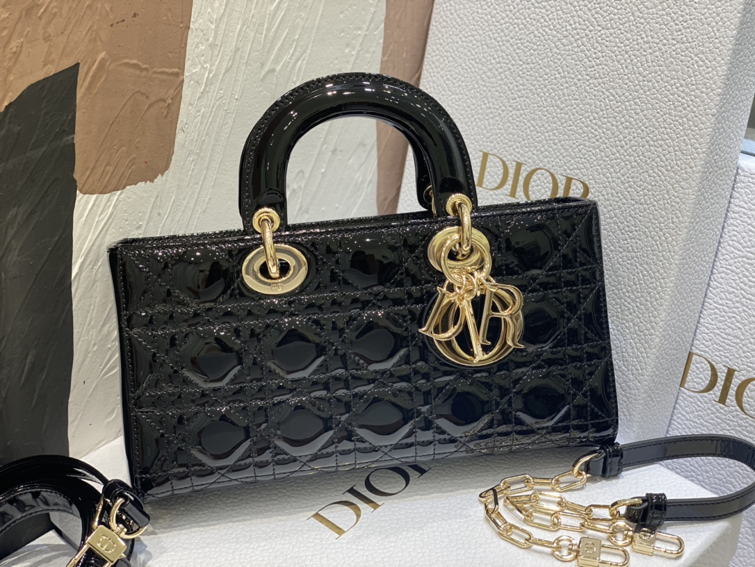 ディオール「Dior」レディ ディオール ラメ レザー ショルダーバッグ
