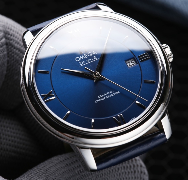 オメガ「Omega」デビル プレステージ カップルウォッチ メンズ39.5MM＆レディース32.7MM スチール＆レザーストラップ