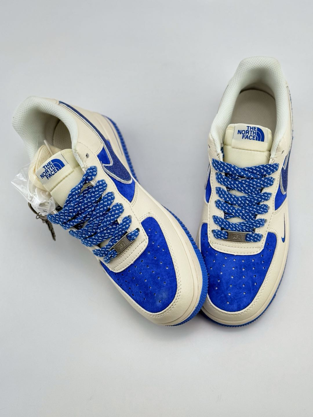 「コラボモデル」The North Face x Nike  Air Force 1 Low 07 'White Royal Blue' スモールスウッシュ スニーカー