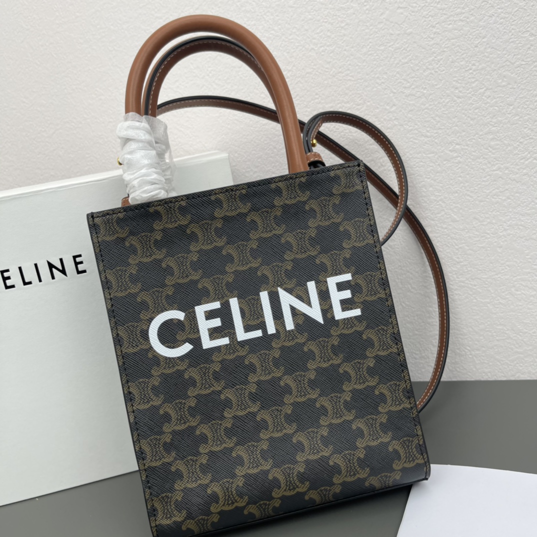 セリーヌ「Celine」ミニ バーティカル カバ セリーヌ プリント