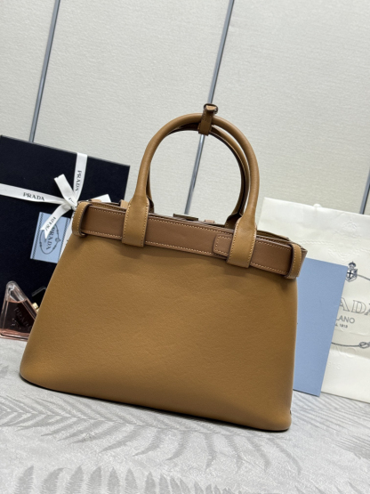 プラダ「Prada」ダブルバッグ スモールトート 1BA434 レザーバッグ