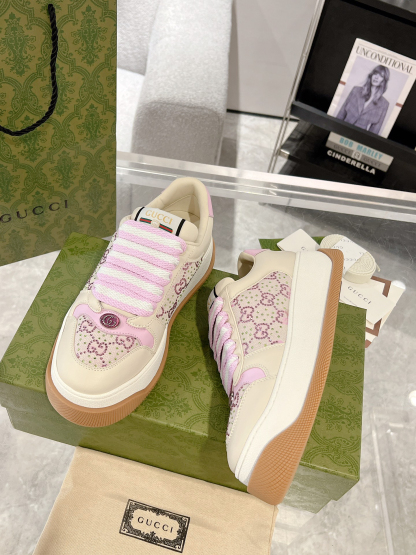 グッチ「Gucci」Screener スニーカー 2025年モデル 厚底ダーティシューズ
