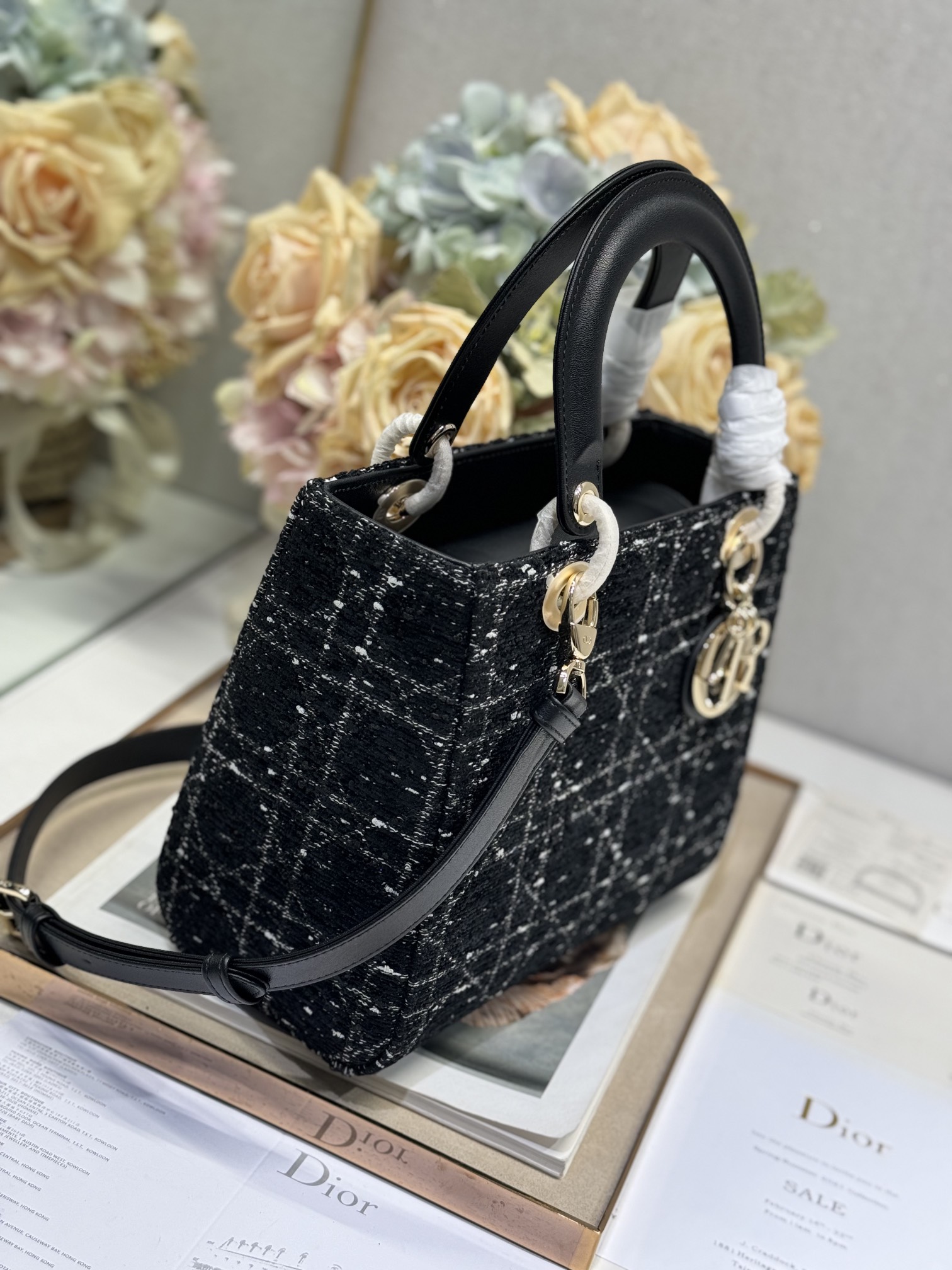 ディオール「Dior」オブlique ナイロンレザーバッグ