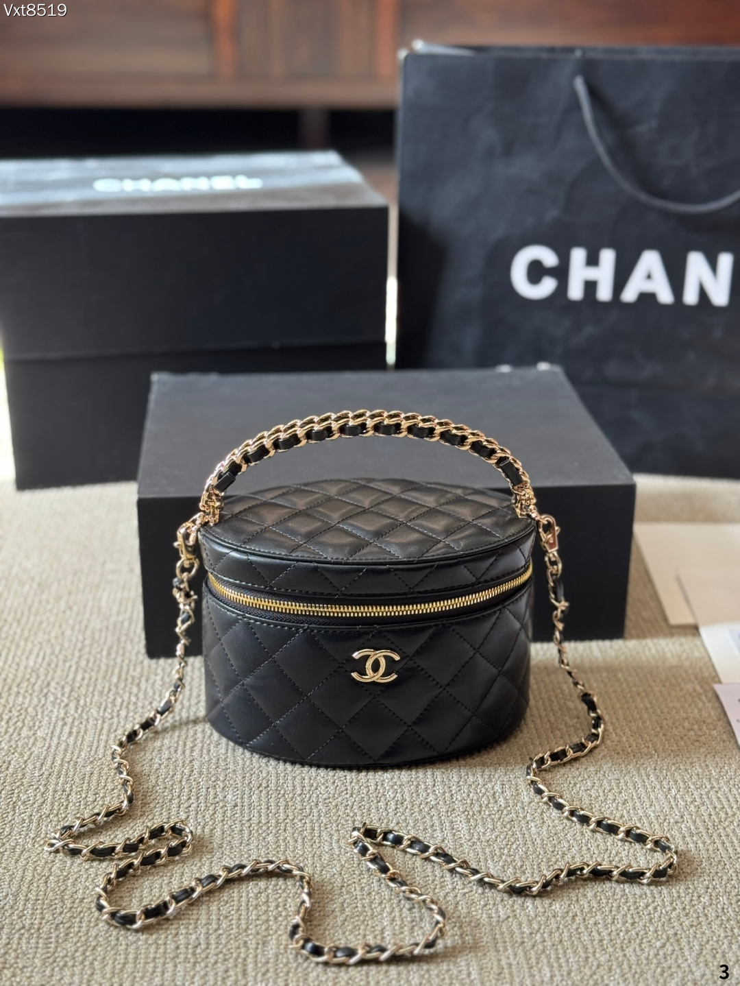 シャネル「Chanel」25c スモールスクエアバッグ 3色