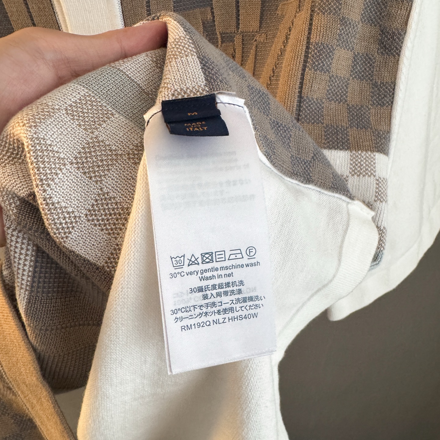 ルイ・ヴィトン「Louis Vuitton」ルイ・ヴィトン フローラル ダミエ ジャカード ニットシャツ / ショートスリーブシャツ