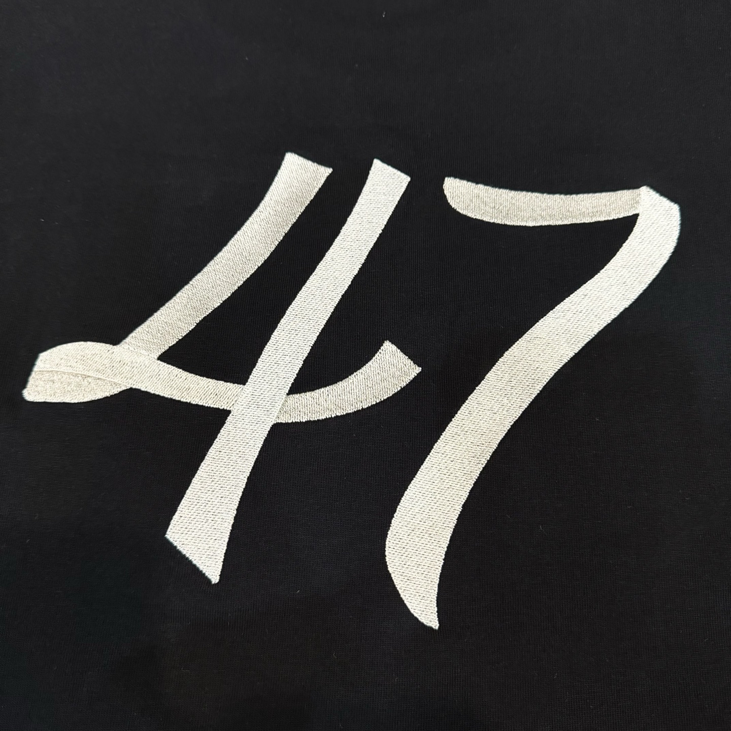 ディオール「Dior」リボン & 47 ロゴ 刺繍 ロング Tシャツ