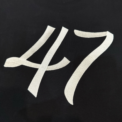 ディオール「Dior」リボン & 47 ロゴ 刺繍 ロング Tシャツ
