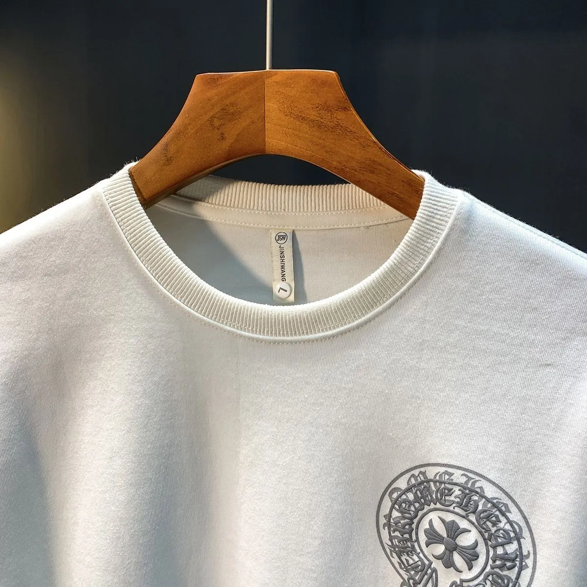 クロムハーツ「Chrome Hearts」ファッションブランドのスウェットシャツ秋冬新作プラスベルベット厚手カジュアルラウンドネックルーズジャケット