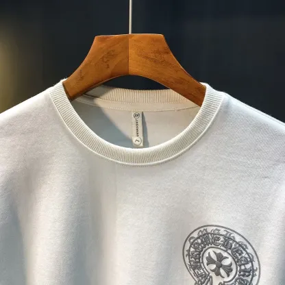 クロムハーツ「Chrome Hearts」ファッションブランドのスウェットシャツ秋冬新作プラスベルベット厚手カジュアルラウンドネックルーズジャケット