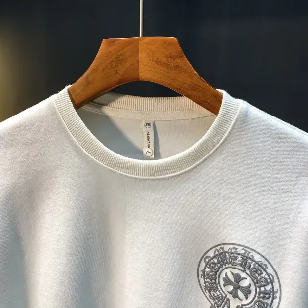 クロムハーツ「Chrome Hearts」ファッションブランドのスウェットシャツ秋冬新作プラスベルベット厚手カジュアルラウンドネックルーズジャケット