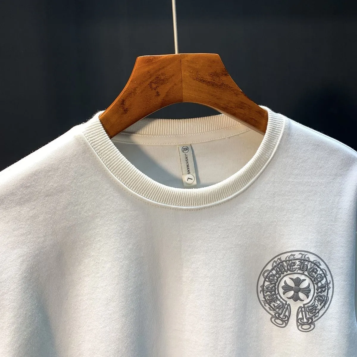 クロムハーツ「Chrome Hearts」ファッションブランドのスウェットシャツ秋冬新作プラスベルベット厚手カジュアルラウンドネックルーズジャケット