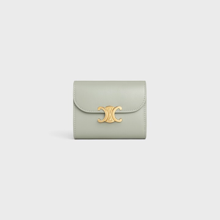 セリーヌ「Celine」スモール フラップウォレット トリオンフ / シャイニーカーフスキン