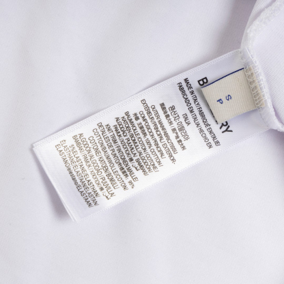 バーバリー「Burberry」ゴールドリーフ ロゴ クルーネック Tシャツ