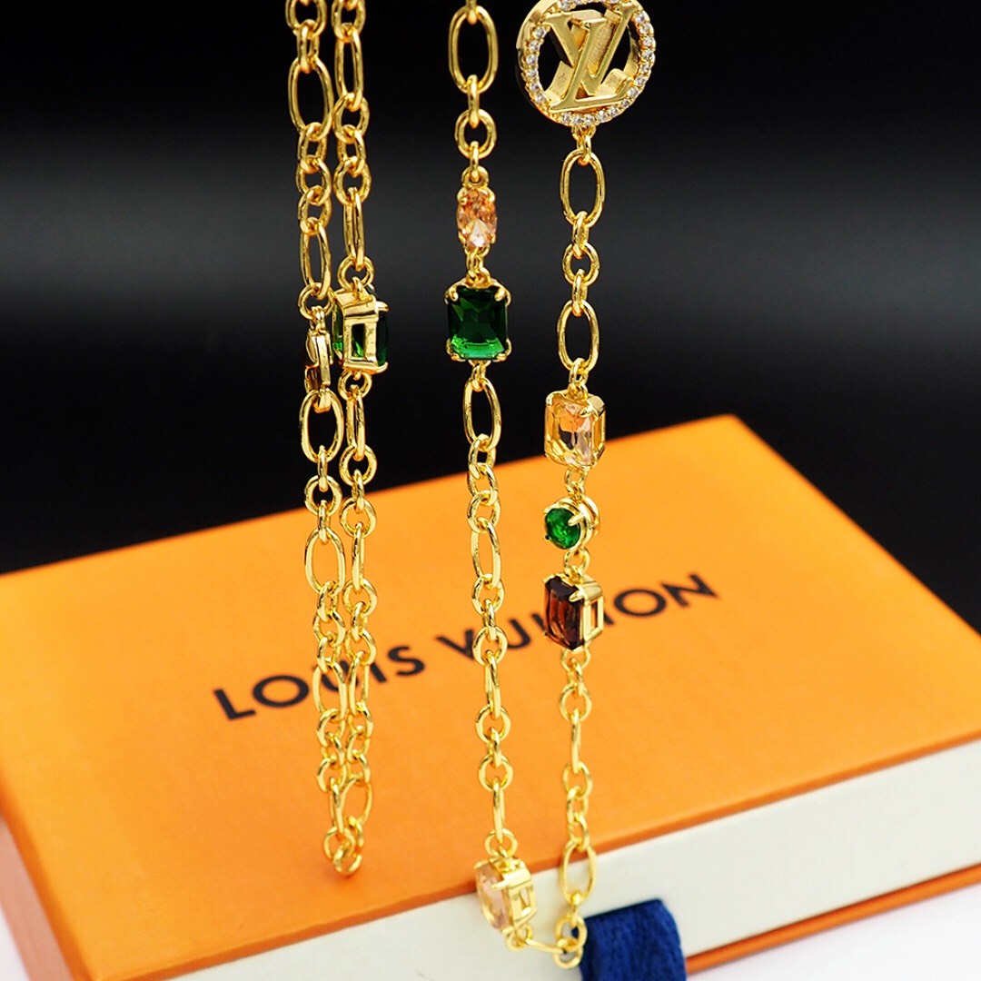 ルイ・ヴィトン「Louis Vuitton」エアルーム ロング ネックレス