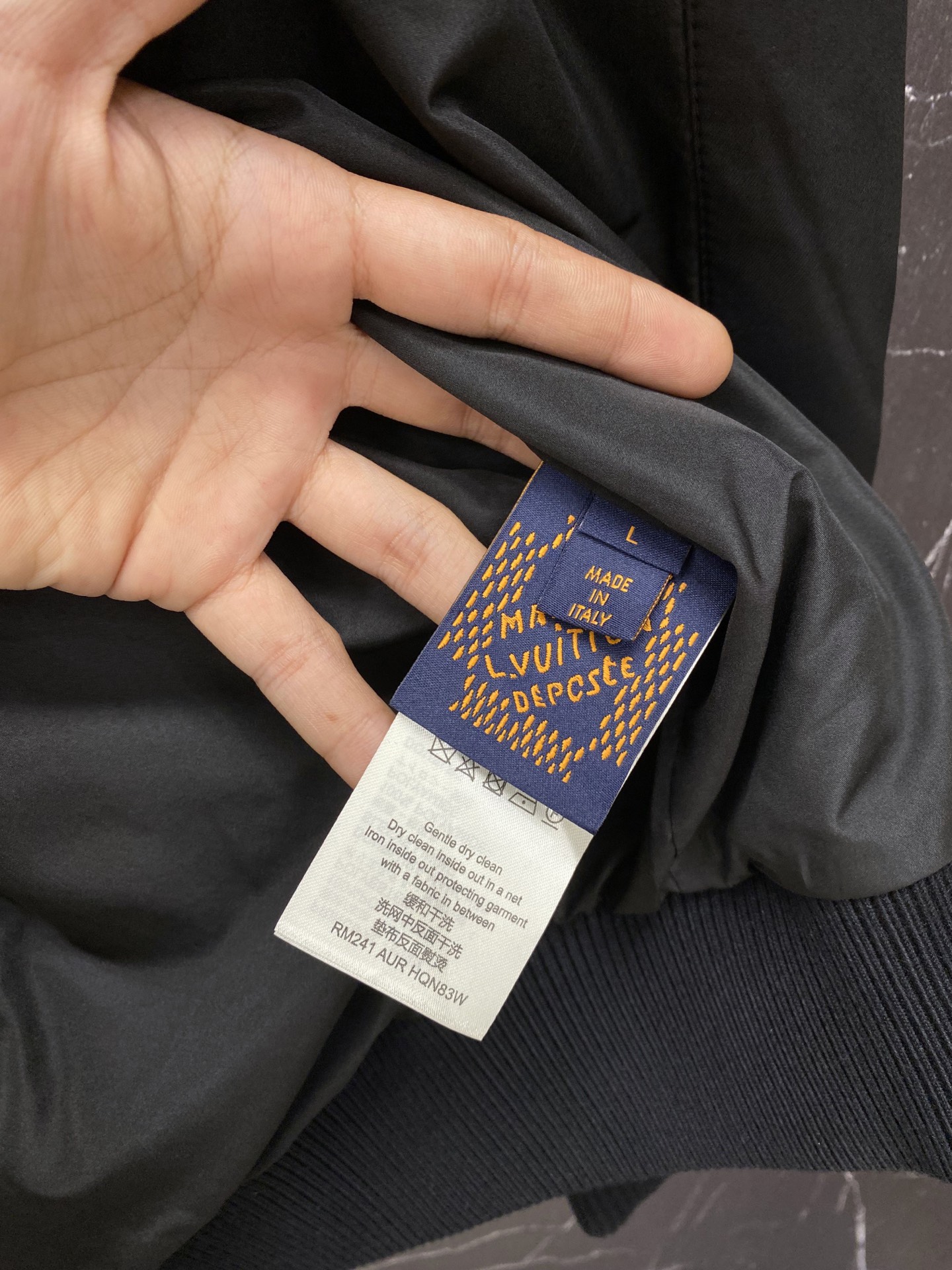 ルイ・ヴィトン「Louis Vuitton」ルイ・ヴィトン ダミエ ベルベット スタンドカラー ジャケット / アウター