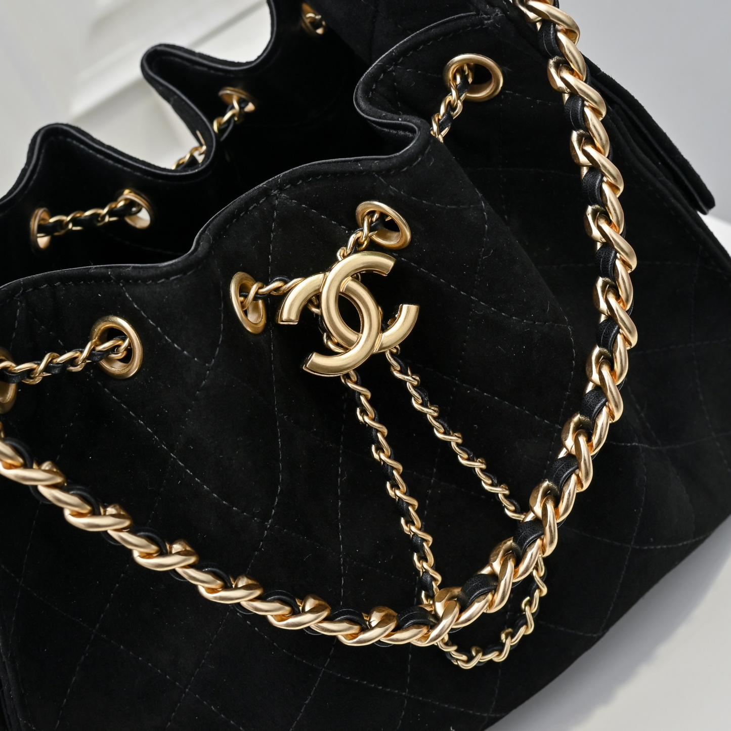 シャネル「Chanel」シャネル 25C スエード×カーフスキン ホーボーバッグ / ショルダーバッグ