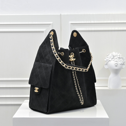 シャネル「Chanel」シャネル 25C スエード×カーフスキン ホーボーバッグ / ショルダーバッグ