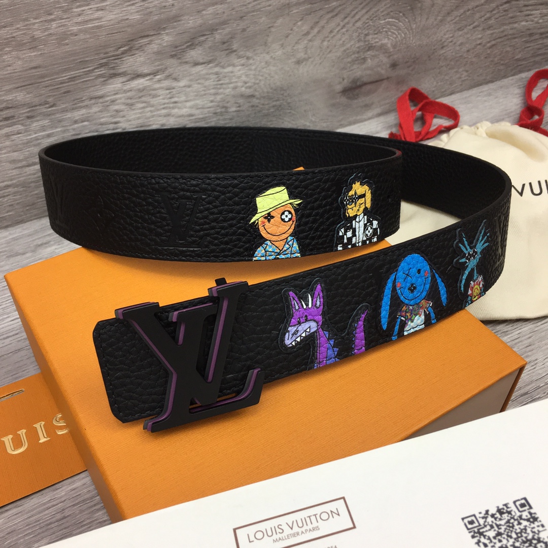ルイ・ヴィトン「Louis Vuitton」ベルト･LV イニシャル 40MM