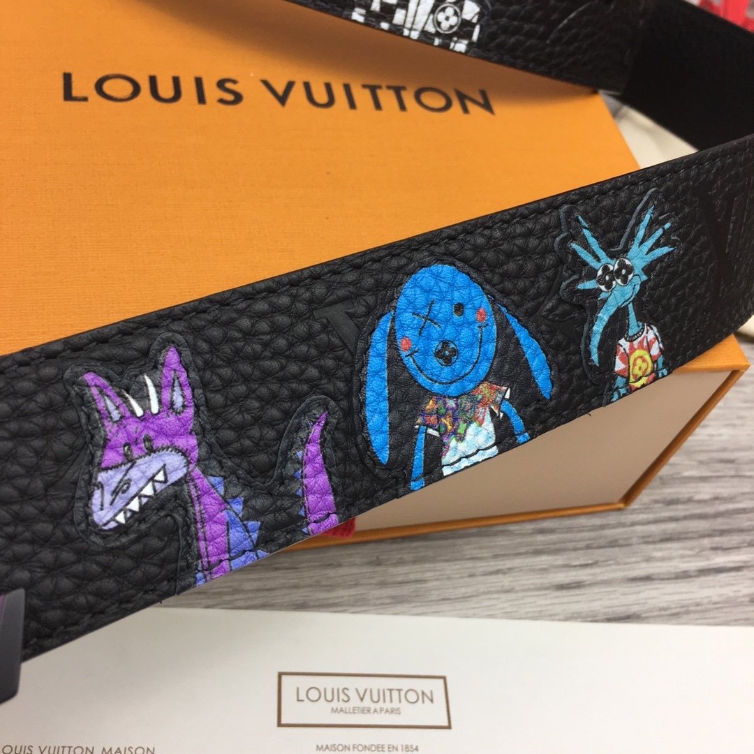 ルイ・ヴィトン「Louis Vuitton」ベルト･LV イニシャル 40MM