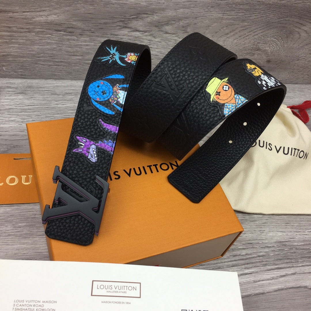 ルイ・ヴィトン「Louis Vuitton」ベルト･LV イニシャル 40MM