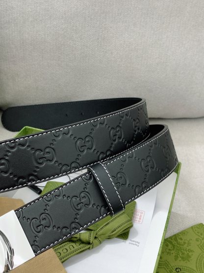 グッチ「Gucci」インターロッキングG バックル付き ワイドベルト