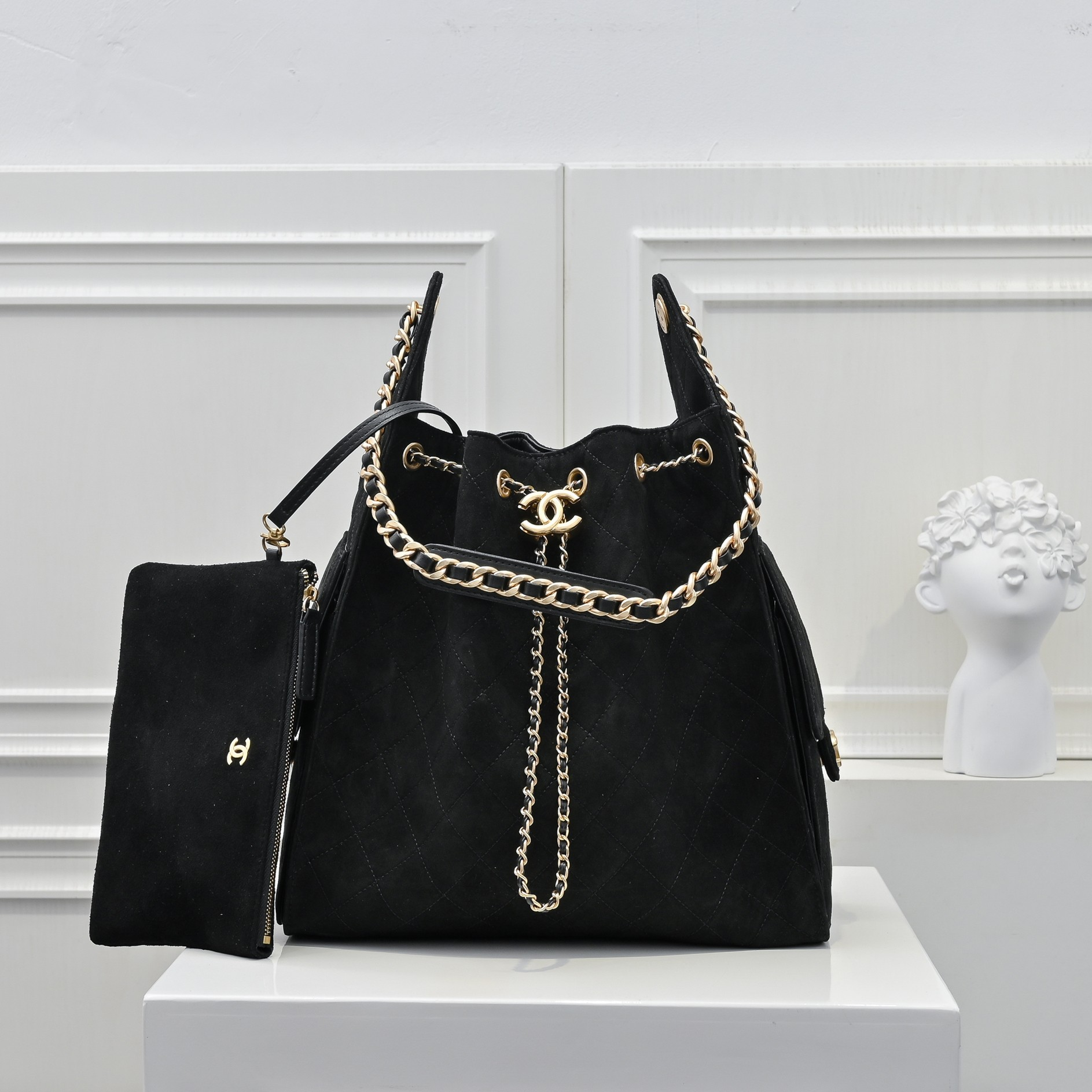 シャネル「Chanel」シャネル 25C スエード×カーフスキン ホーボーバッグ / ショルダーバッグ