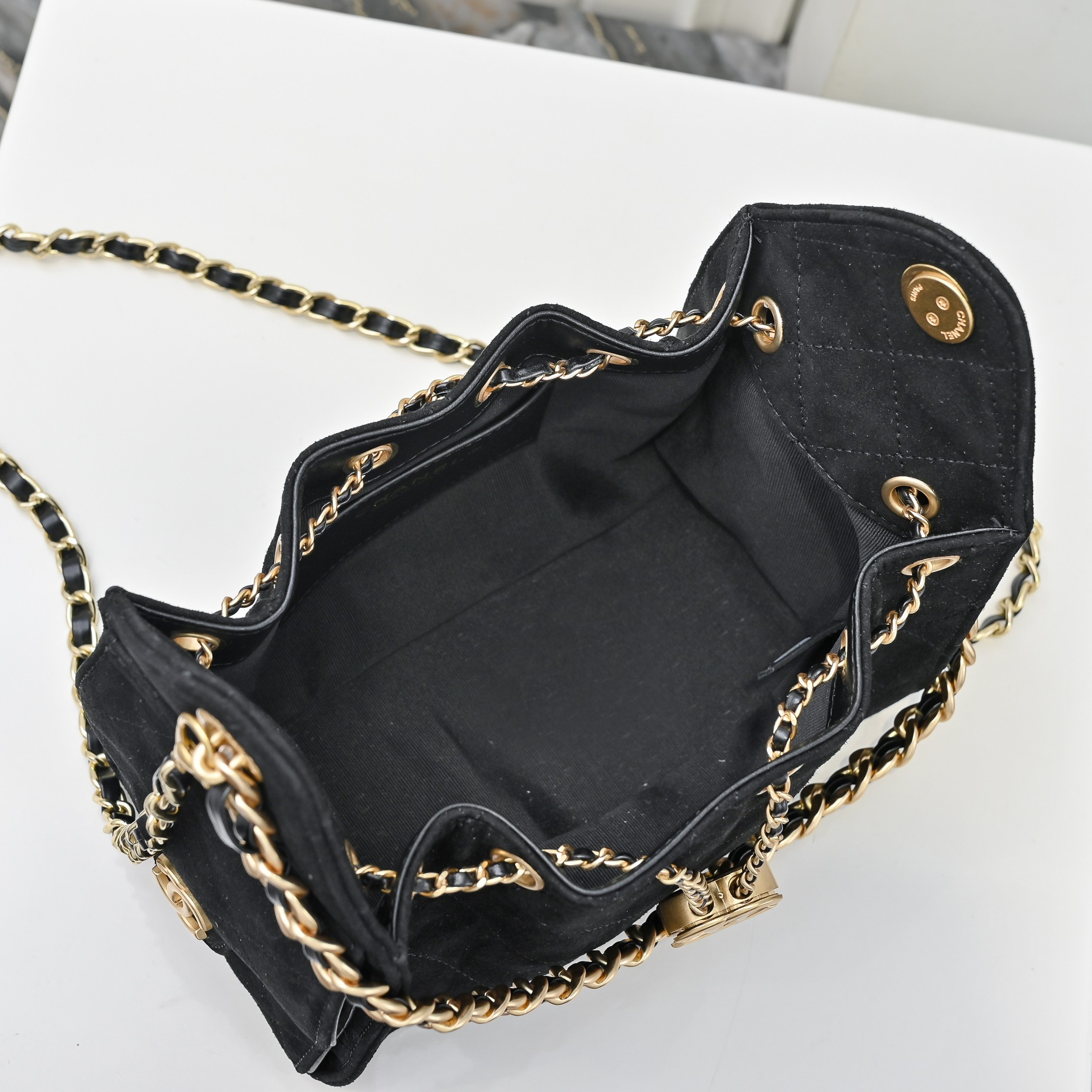 シャネル「Chanel」シャネル 25C スエード×カーフスキン ホーボーバッグ / ショルダーバッグ