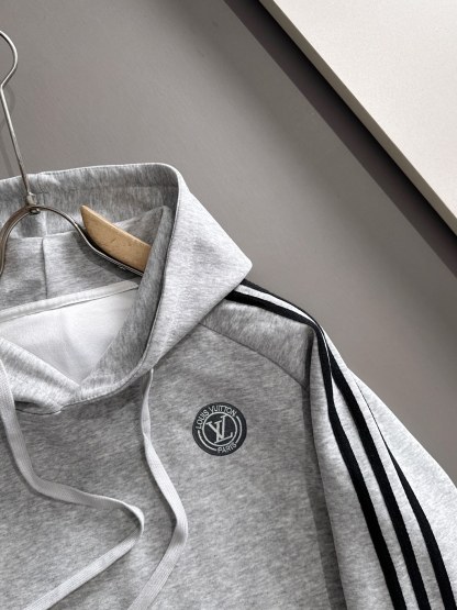 ルイ・ヴィトン「Louis Vuitton」メンズ フード付きコットンパーカー(ユニセックス)