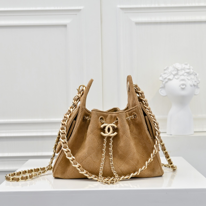 シャネル「Chanel」シャネル 25C スエード×カーフスキン ホーボーバッグ / ショルダーバッグ
