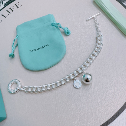 ティファニー「Tiffany & Co.」ポリッシュドシルバーリンク ブレスレット